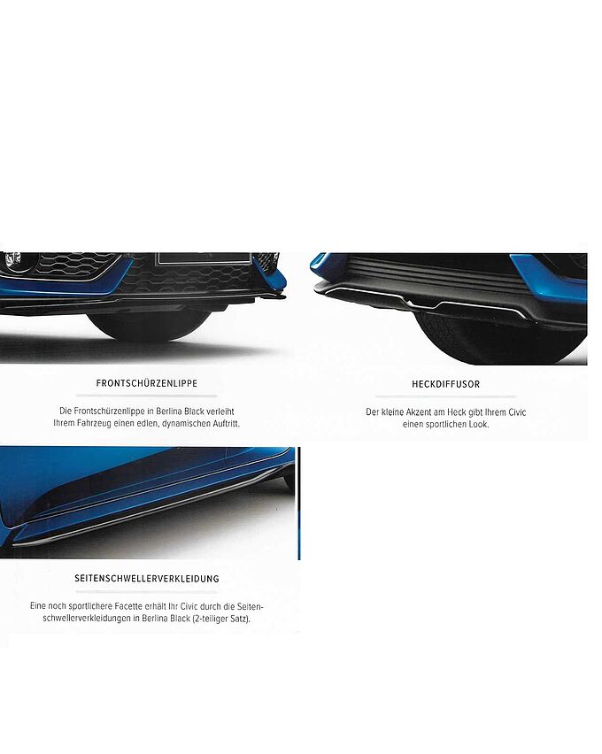 Honda Civic Exterieur Black Line-Paket